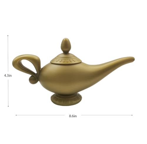 VIGUEUR Arabian Oil Lamp - Gold Magic Genie Lamp, Aladdin Ornament - Image 2