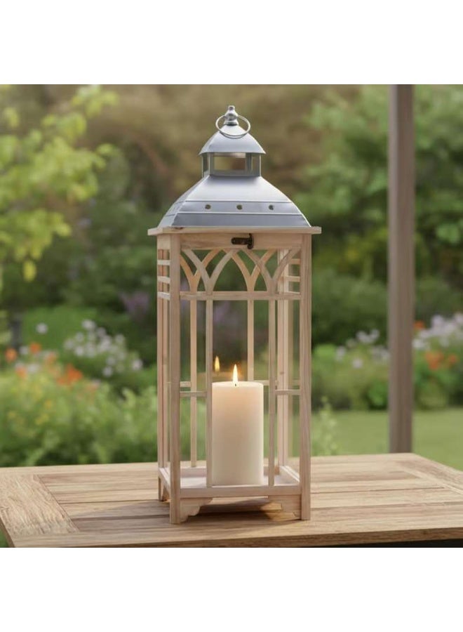 Pan Home فانوس نيما الخشبي - طبيعي - Image 1