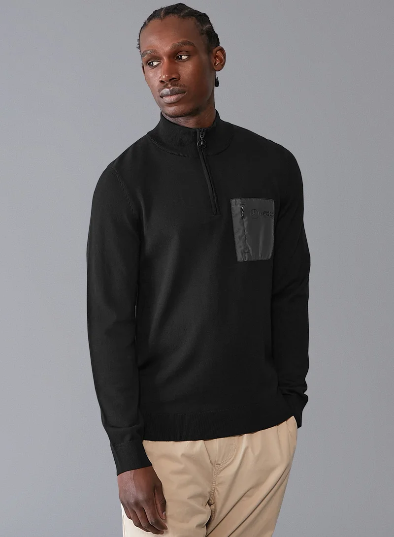 AMG Petronas Formula 1 Team Mercedes-AMG Petronas Formula One Team Men's Elevated Quarter Zip Sweatshirt