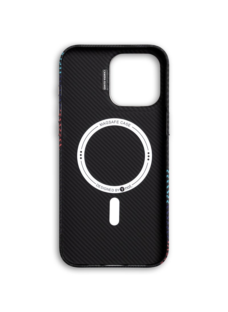 darc iPhone 16 Pro Case Carbon Fiber with MagSafe and Stand - Midnight Line  - Image 2