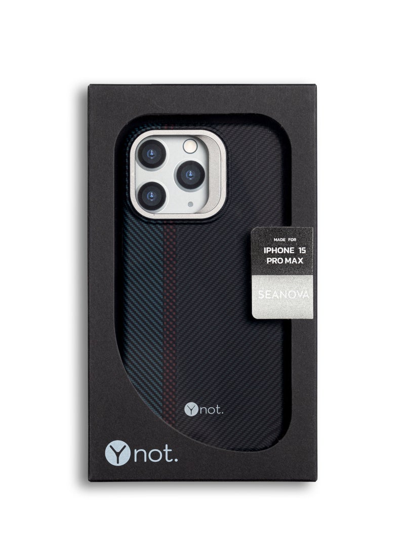darc iPhone 16 Pro Case Carbon Fiber with MagSafe and Stand - Midnight Line  - Image 3