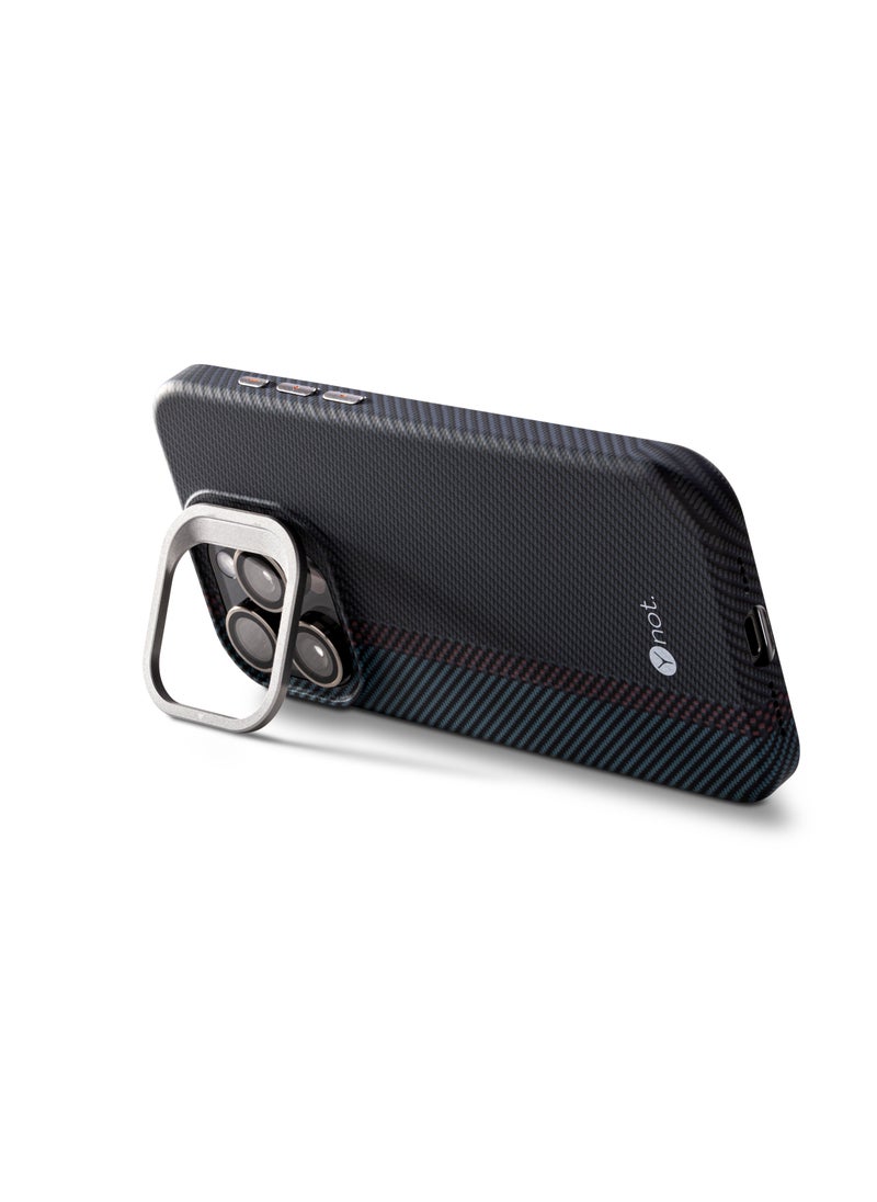 darc iPhone 16 Pro Case Carbon Fiber with MagSafe and Stand - Midnight Line  - Image 5