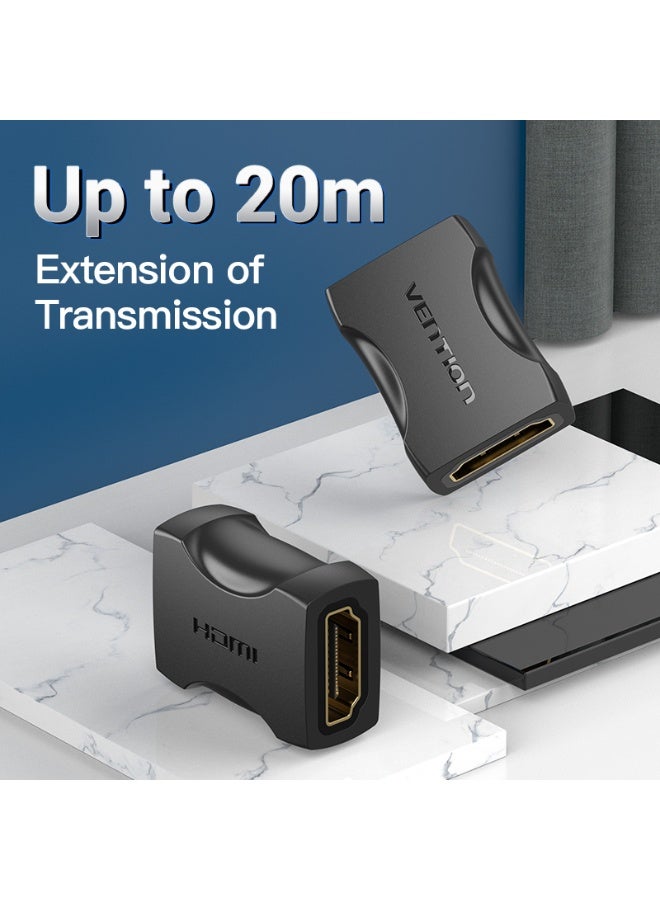 VENTION HDMI Female to Female Coupler Adapter Black Model - Image 2