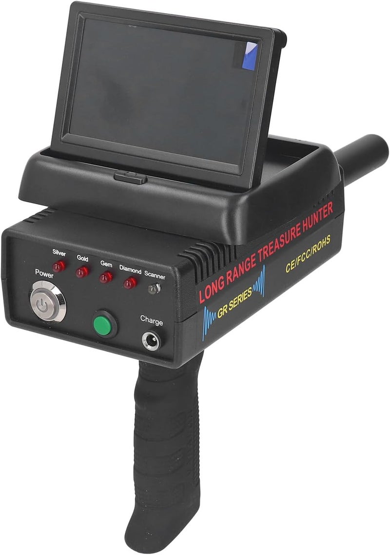 klarako Metal Detector, LCD Display 98.4ft Depth 4921.3ft Long Range Detection Professional Gold Detector, High Accuracy Gold Finder with Microelectronic Processor, for Adults (US) - Image 1