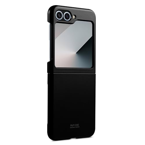 DailyObjects Black Air Skin Slim Case Cover for Galaxy Z Flip 6 | Polycarbonate TPU Slim Back Cover | Anti Shock, Scratch Resistant | Sturdy Design | Full Body Protection | Wireless Charging - Image 2