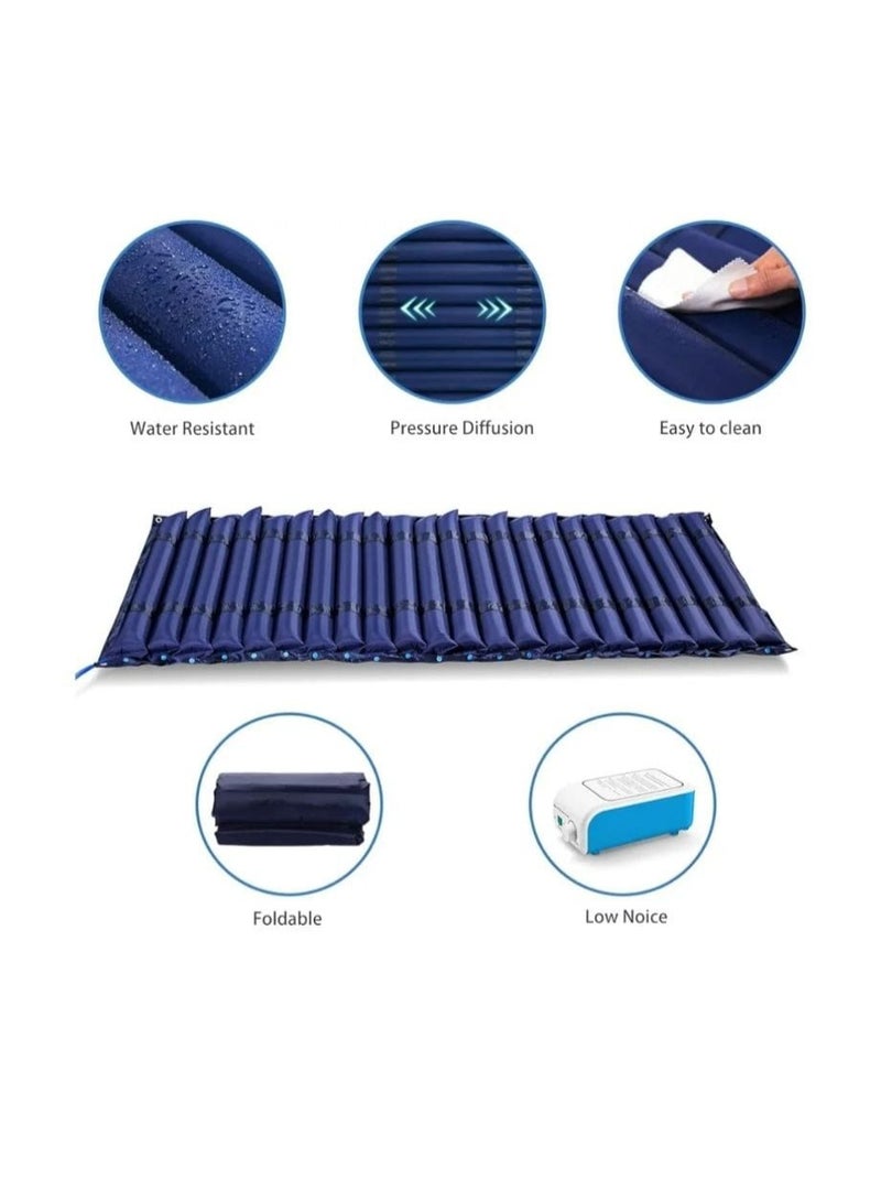 High Key Anti-irritant tubular air mattress for patients with bedsores; pain-relieving, inflatable; helps prevent bedsores. - Image 2