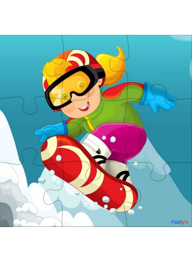 Fiddlys Fiddly's Wood Jigsaw Puzzles for Kids & Children -9 Pieces Age 3+ (Adventure Pack of 4) - Image 4