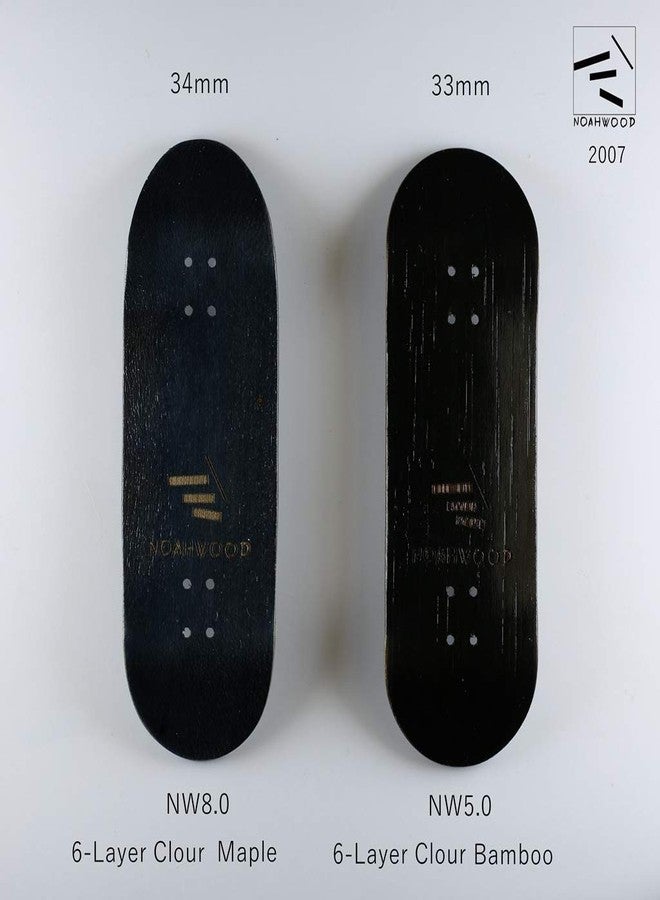 لوح التزلج الخشبي الاحترافي NOAHWOOD NW8.0 360flip King of Finger (خشب القيقب الأسود، سطح 100x34 مم) - Image 2