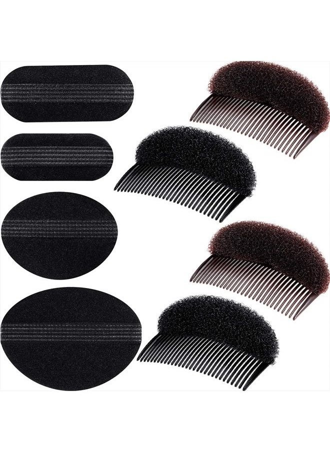 WILLBOND - Bump It Up Volume Hair Base Set Sponge Styling Insert Braid Tool Hair Bump Up Comb Clip Bun Hair Pad Accessories for Women Girls DIY Hairstyle (8) - Image 1