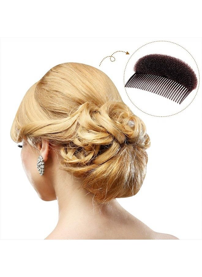 WILLBOND - Bump It Up Volume Hair Base Set Sponge Styling Insert Braid Tool Hair Bump Up Comb Clip Bun Hair Pad Accessories for Women Girls DIY Hairstyle (8) - Image 1