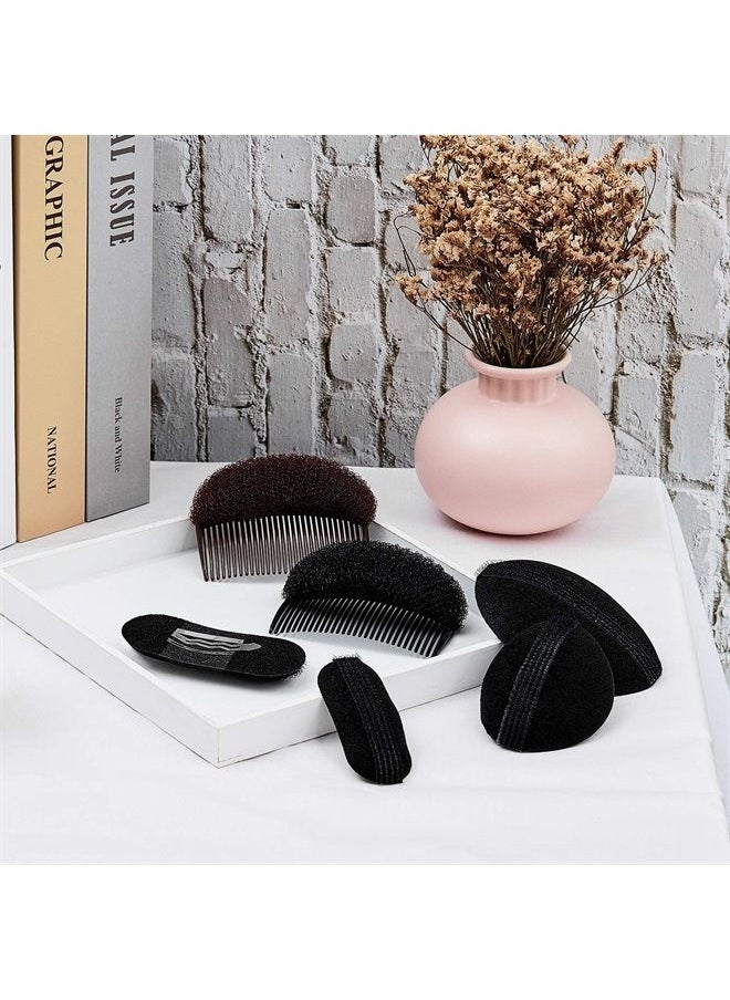 WILLBOND - Bump It Up Volume Hair Base Set Sponge Styling Insert Braid Tool Hair Bump Up Comb Clip Bun Hair Pad Accessories for Women Girls DIY Hairstyle (8) - Image 1