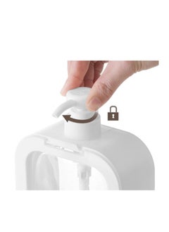 Generic Clear Kitchen Soap Dispenser, 3pcs 300ml Shower Shampoo Dispenser for Bathroom, Plastic Empty Pump Bottle Dispenser for Essential Oil Soap Hand Gel, Portable Square Lotion Dispenser for Travel  - Image 4
