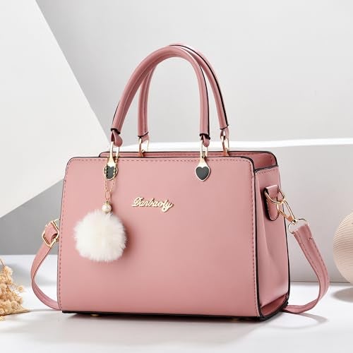 Xiaoyu Fashion Purses and Handbags for Women Ladies Small Crossbody bag Top Handle Satchel Shoulder Bags Totes (Pink) - Image 3