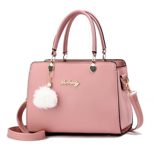 Xiaoyu Fashion Purses and Handbags for Women Ladies Small Crossbody bag Top Handle Satchel Shoulder Bags Totes (Pink) - Image 1