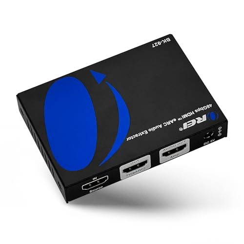 OREI 8K eARC HDMI Audio Extractor Converter ARC Support 48Gbps 4K @ 120hz - Digital/DTS Passthrough CEC, HDR, Supported - Send eARC Signal to Old AV Receiver (BK-927) - Image 1