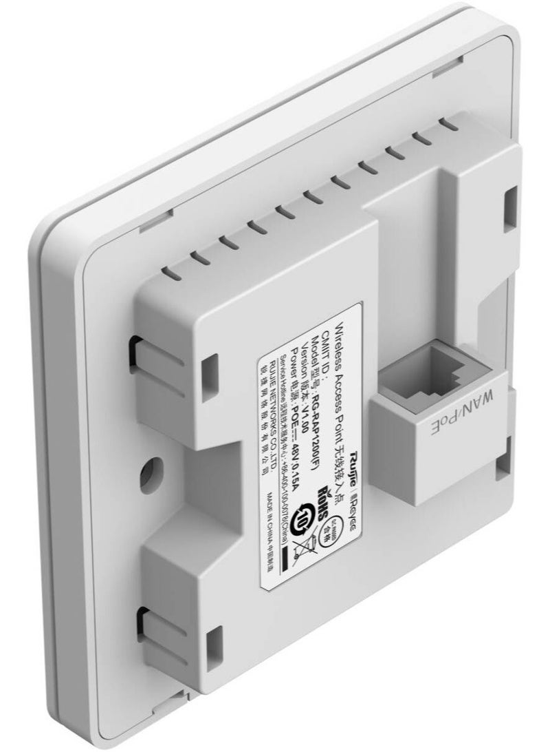 Ruijie WiFi 5 1267Mbps Wall-Mounted PoE Access Point - Image 2