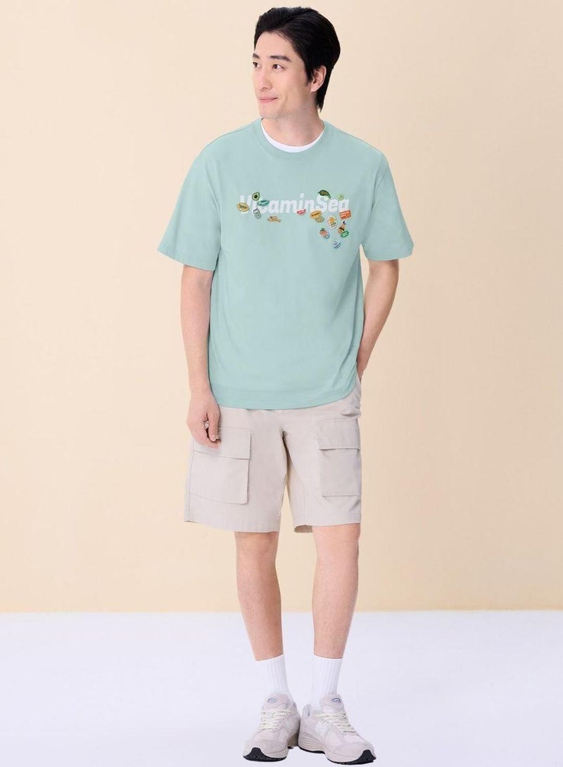 GIORDANO Men's Cool Touch Stretch Twill Shorts - Image 2