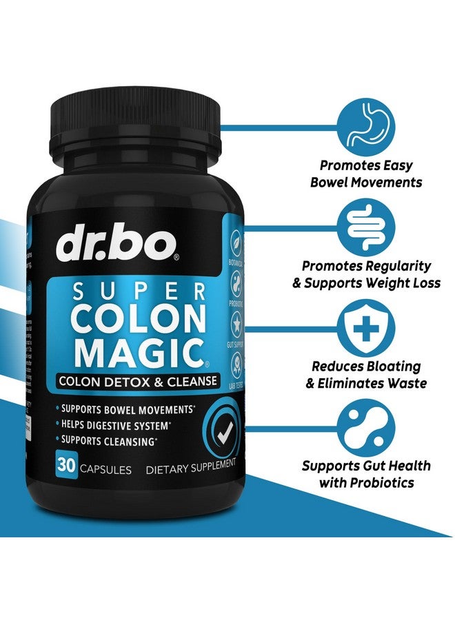 dr.bo Colon Cleanser Detox for Weight Flush - 15 Day Colon Cleanse Pills & Probiotic - Fast Natural Laxative, Constipation Relief, Bowel Movement Supplements for Intestinal Stomach Bloating Gut Loss Support - Image 2