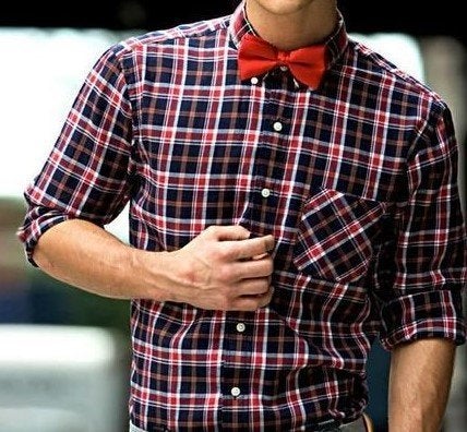 TINYHI Men's Pre-Tied Satin Formal Tuxedo Bowtie Adjustable Length Satin Bow Tie Red One Size - Image 4