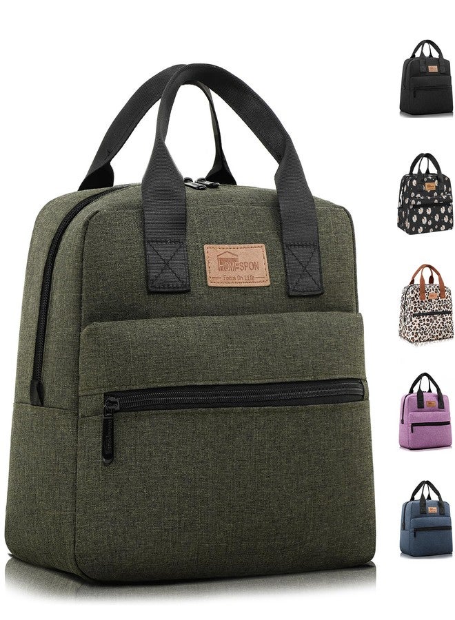 HOMESPON Insulated Lunch Bag Lunchbox for Adults Women Men Lunch Box Cooler Lunch Tote for Work Picnic (Green) - Image 1