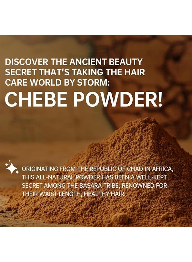 oshbat 100% Natural Chebe Herb. Hair Growth Formula, Ultra-Moisturizing Mask for All Hair Types - 100g - Image 4