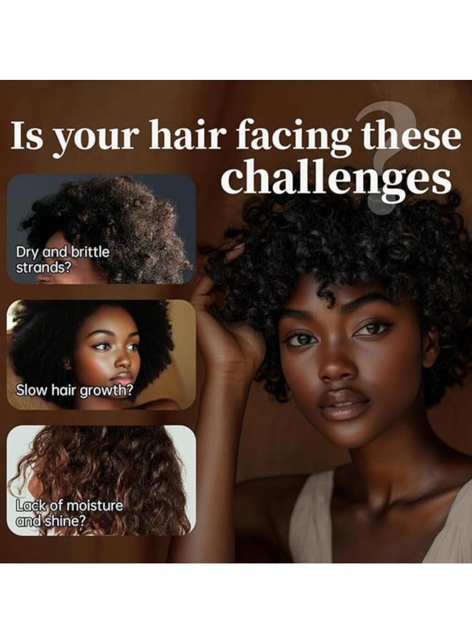 oshbat 100% Natural Chebe Herb. Hair Growth Formula, Ultra-Moisturizing Mask for All Hair Types - 100g - Image 2