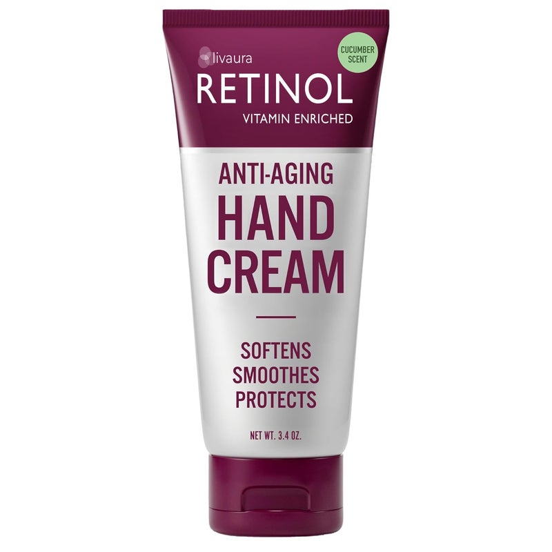 LIVAURA Retinol Anti-Aging Hand Creamâ€“The Original Retinol For Younger Looking Hands â€“Rich Hand Cream Conditions, Nails & Cuticles â€“ Vitamin A Minimizes Ageâ€™s Effect on Skin (cucumber scent) - Image 1