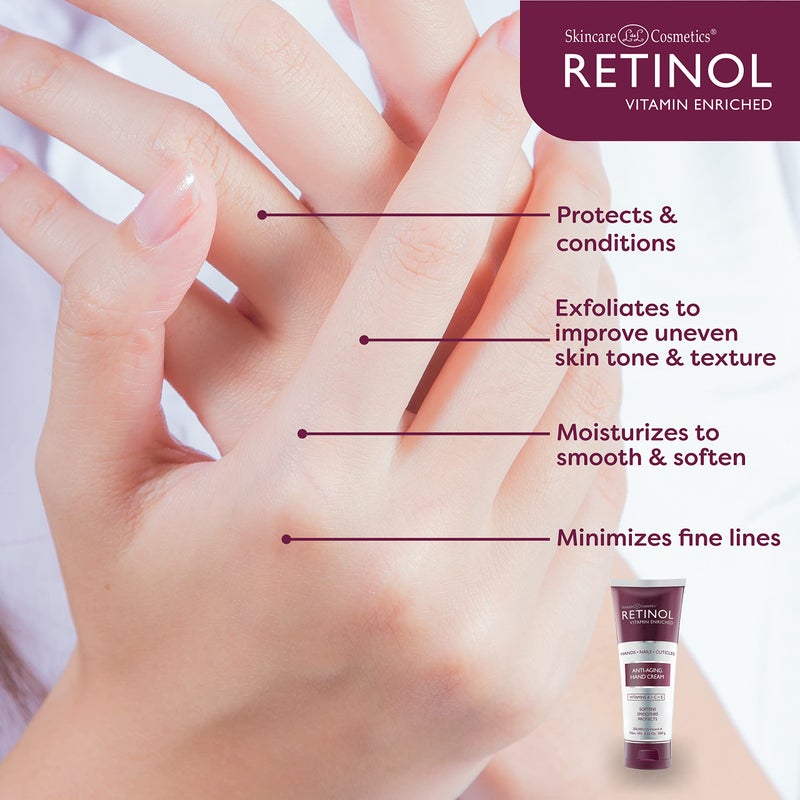 LIVAURA Retinol Anti-Aging Hand Creamâ€“The Original Retinol For Younger Looking Hands â€“Rich Hand Cream Conditions, Nails & Cuticles â€“ Vitamin A Minimizes Ageâ€™s Effect on Skin (cucumber scent) - Image 4