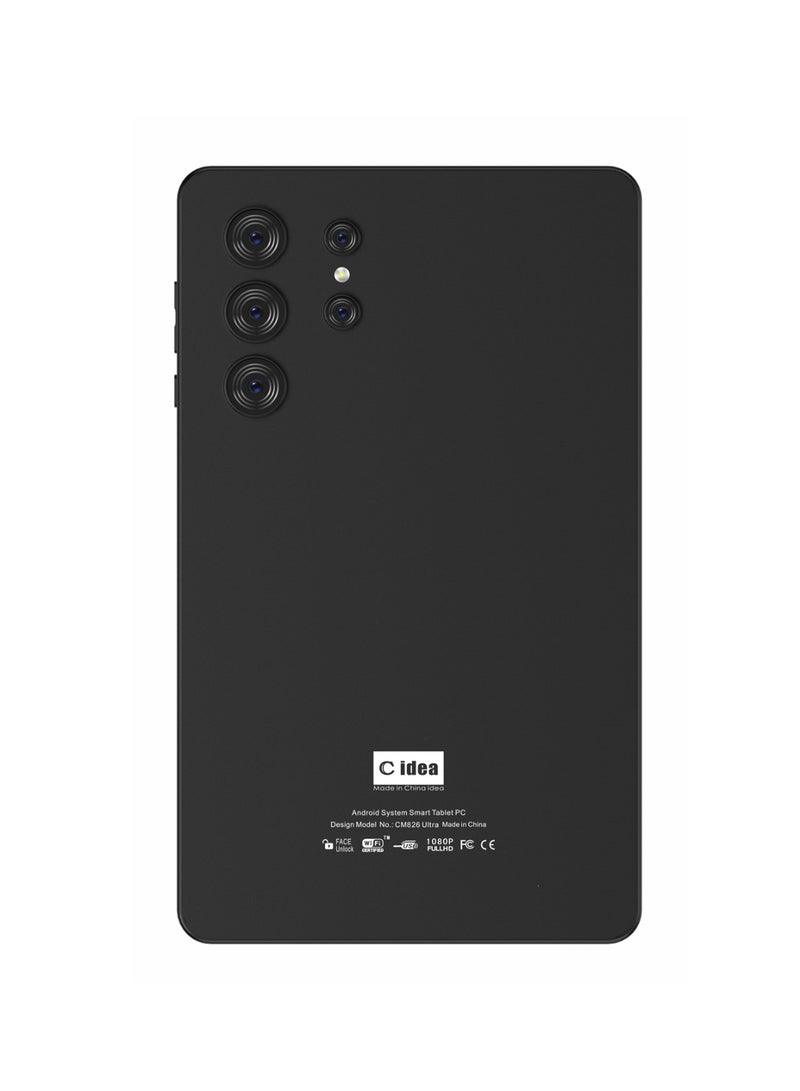 سي آيديا CM826 التابلت الذكي الفائق 8 إنش IPS مع قلم وغطاء 8GB RAM 512GB ROM كاميرا مزدوجة شريحة واحدة 5G LTE واي فاي GPS تابلت أندرويد للأطفال - أسود - Image 4