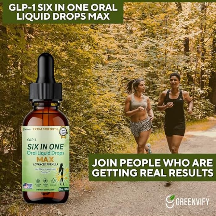GREENVIFY GLP-1 Six in One Oral Liquid Drops Max, Extra Strength, Advanced Formula, 60 Servings, 2 fl oz (1) - Image 4