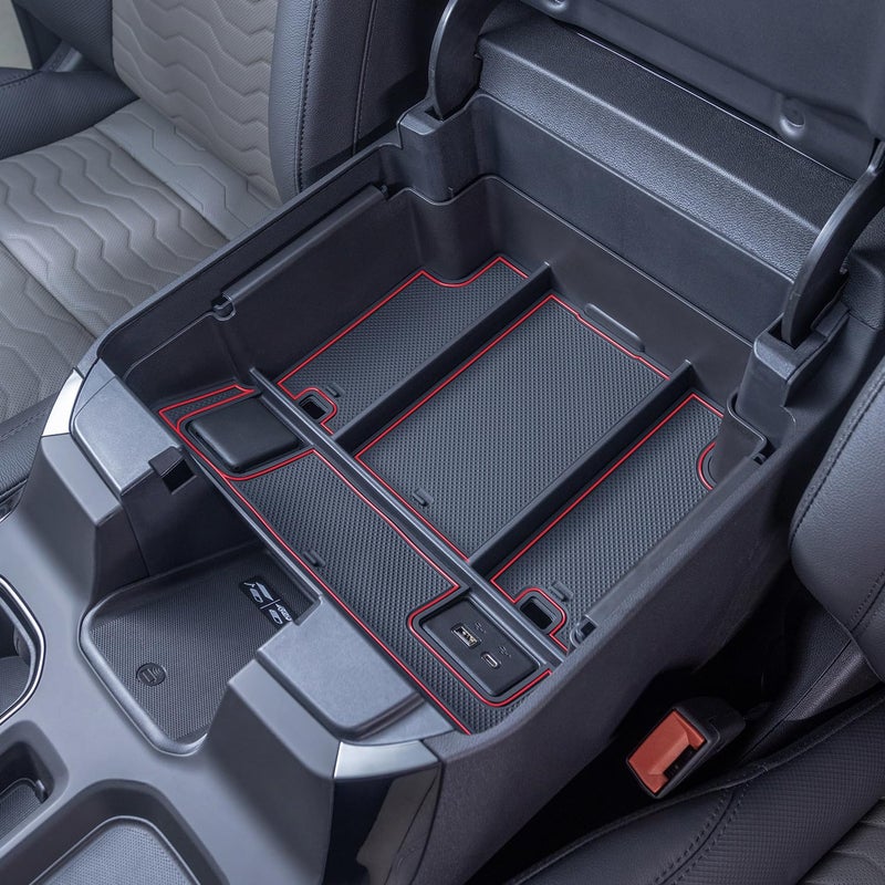 PIMCAR Center Console Organizer for 2325 Chevy SilveradoGMC Sierra 1500 2024 2025 SilveradoSierra 2500HD 3500HD 2225 SilveradoSierra 1500 Refreshed Models Full Console wBucket Seats ONLY