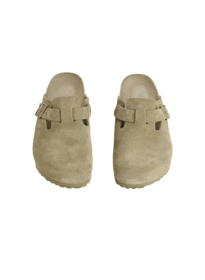 بيركنستوك صنادل بوسطن بجلد سويدي ووسادة قدم ناعمة - قباقيب طبية مريحة وسهلة الارتداء - Image 3
