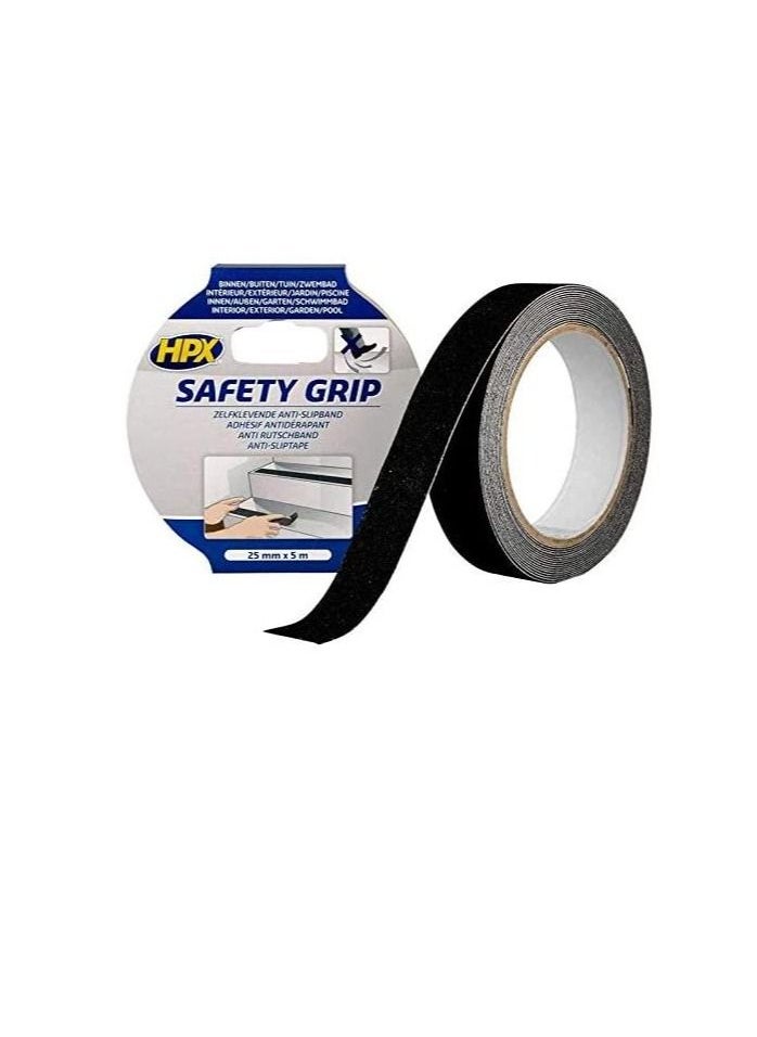 HPX - HPX Anti-slip Safety Grip Tape Black 25mm X 18m - SB2518 - Image 1