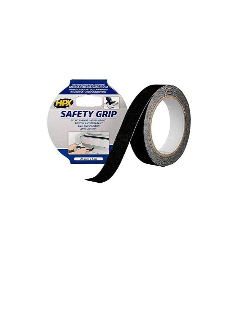 HPX - HPX Anti-slip Safety Grip Tape Black 25mm X 18m - SB2518 - Image 1
