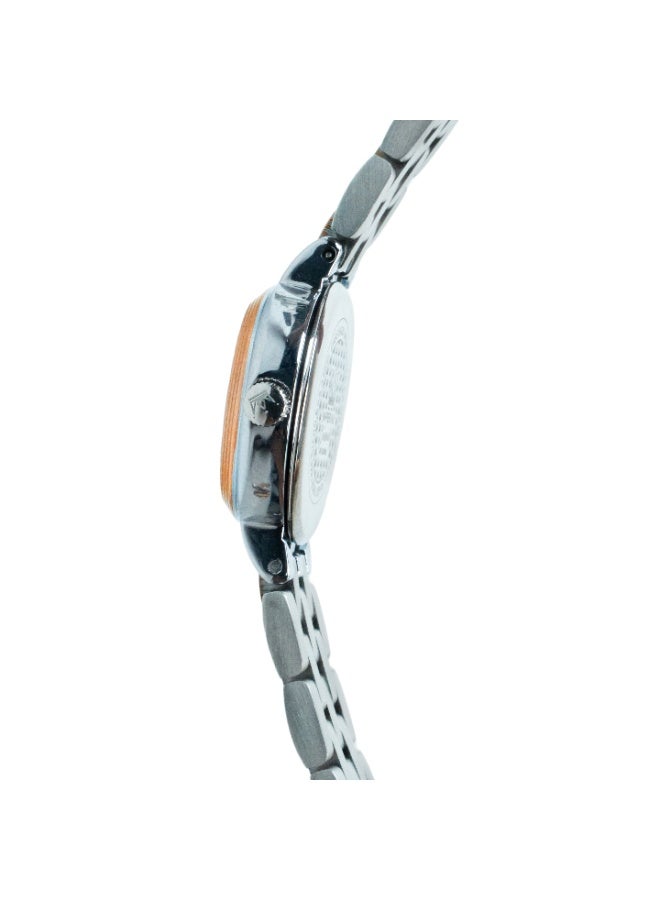 IMPERIAL Women's TT Rose Gold Silver Stainless Steel Watch, Silver Dial, Y121 Movement, Butterfly Clasp, 3ATM Watch for Women | IMP.GZ8691L8887 - Image 2