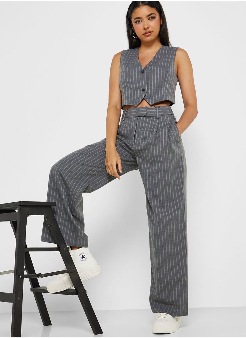 ONLY - Striped Waistcoat - Image 1