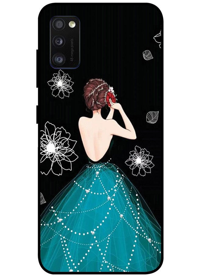 EYE CATCH - Protective Case Cover For Samsung Galaxy A41 Smart Series Printed Protective Case Cover for Samsung A41 Girl Backside View - Image 1