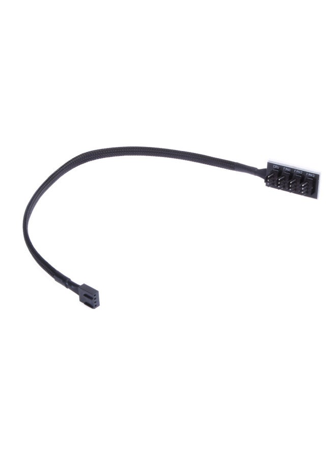 وحدة المعالجة المركزية للكمبيوتر 4PIN PWM 1 دقيقة 3 كابل توصيل كابل شبكة جلد الثعبان 30 سم كابل توصيل مروحة التبريد - اللون: تمديد واجهة اللوحة الأم - Image 3