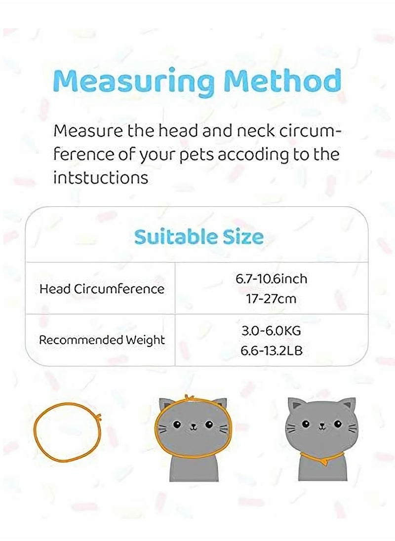 SYOSI - Adjustable Donut Cat Recovery Collar Soft Cone for and Small Dogs Wound Healing Protective Elizabethan After Surgery (BLUE) - Image 1