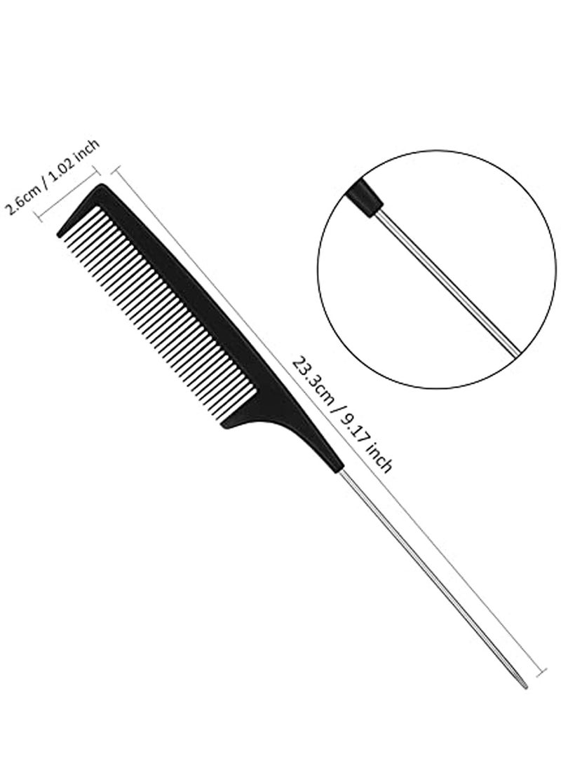 KASTWAVE - 3 Pieces Hair Styling Comb Set, Includes Teasing Hair Brush Fluffy Hair Brush, Rat Tail Comb Teasing Comb and Triple Teasing Comb for Back Brushing, Combing, Slicking Hair - Image 1