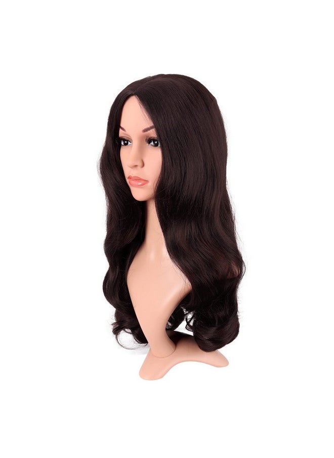 Apofbeauty 22 Inch/55 Cm Fashion Long Synthetic Fiber Curly Hair Middle Part Cosplay Wig (Dark Brown) - pzsku/Z7508A2118EAE135D88DCZ/45/_/1696069810/a38122b9-6e67-4b3b-85e4-3933fa3cadf2