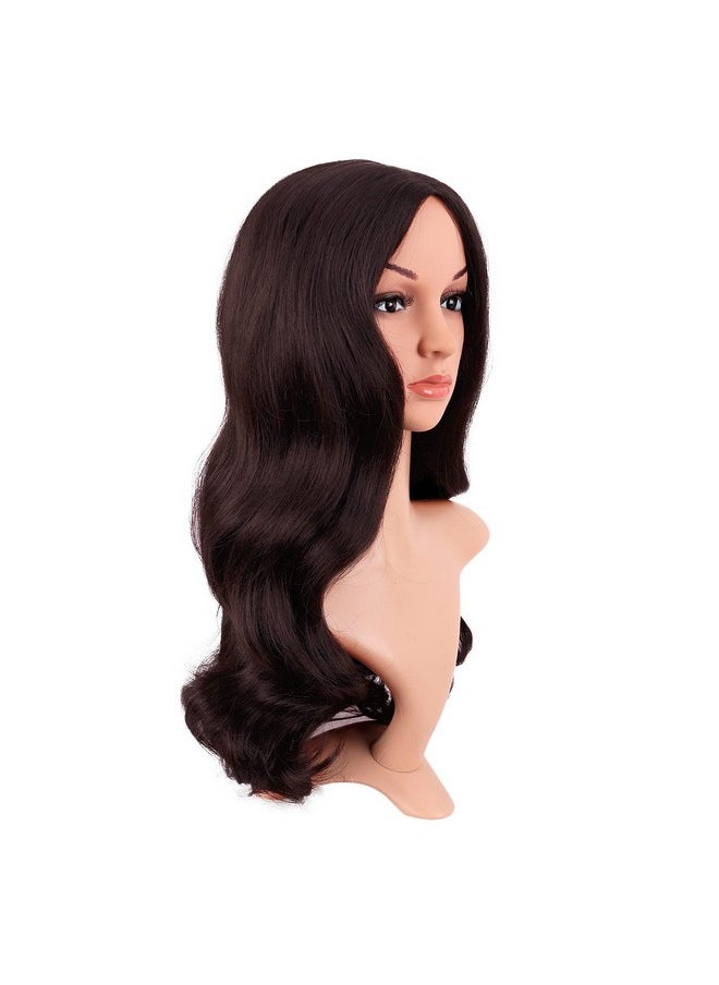 Apofbeauty 22 Inch/55 Cm Fashion Long Synthetic Fiber Curly Hair Middle Part Cosplay Wig (Dark Brown) - pzsku/Z7508A2118EAE135D88DCZ/45/_/1696069811/d9282d13-4129-4497-8014-f71c1821ccbc