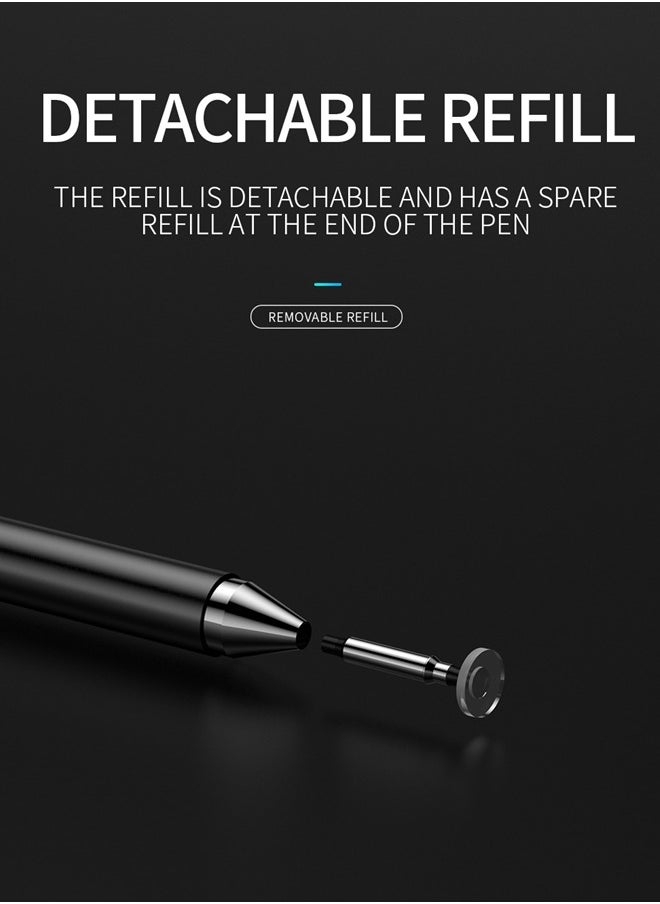 JR-BP560S Capacitive Touchscreen Stylus Passive Capacitive Pen For iPad iPhone All Capacitive Screens With Two Replacement Nibs Black