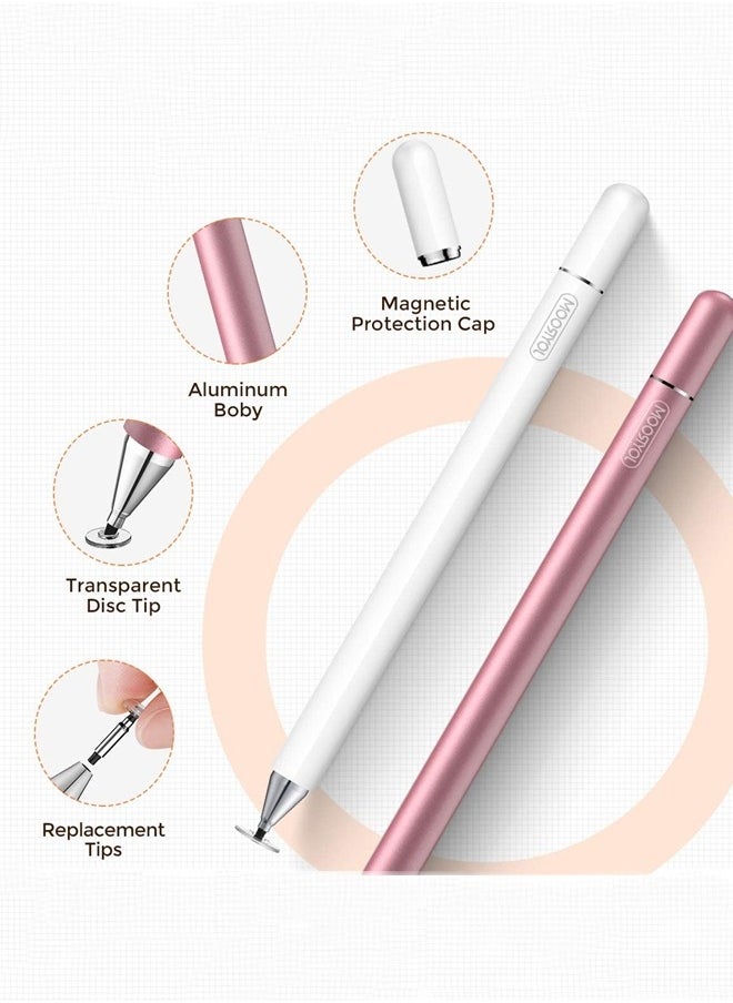 JR-BP560S Capacitive Touchscreen Stylus Passive Capacitive Pen For iPad iPhone All Capacitive Screens With Two Replacement Nibs Black