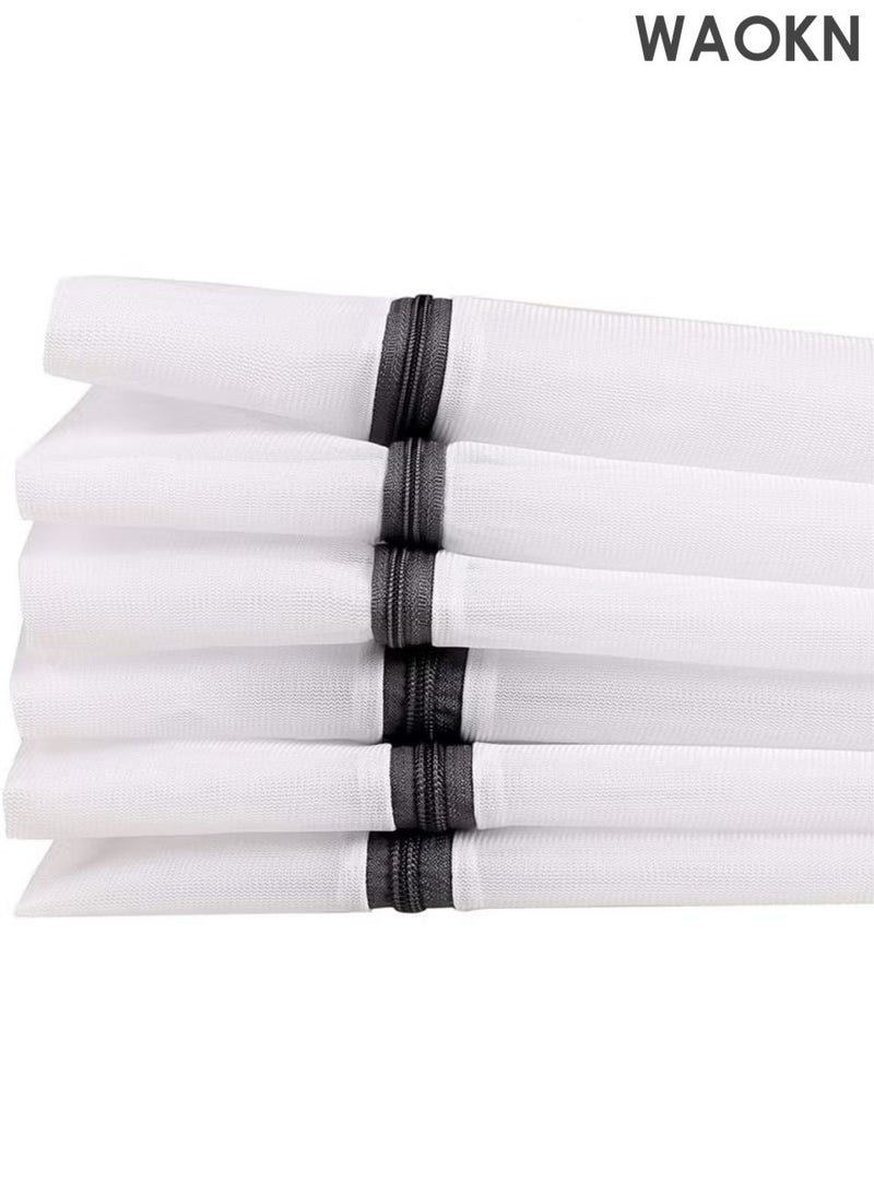 WAOKN Mesh Laundry Bags, Washing Machine Wash Bags, Reusable and Durable Mesh Wash Bags for Delicate Blouse, Hosiery, Underwear, Bra, Lingerie and Baby Clothes, Great for Travel Storage Organization - Image 2