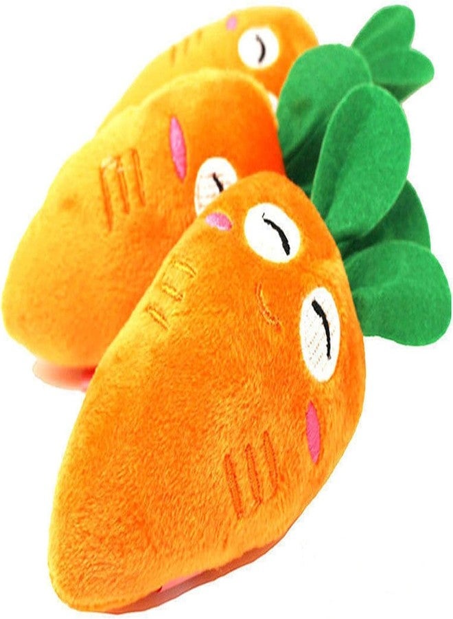 لعبة كينتريسيفي البرتقالية الناعمة للجراء، لعبة مضغ لطيفة على شكل جزرة قطيفة تصدر صوت صرير، هدية مثالية للكلاب والقطط في أعياد الميلاد وعيد الميلاد. - Image 1