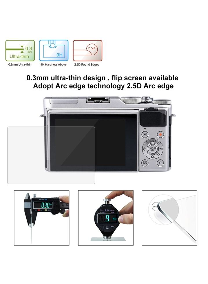 PULUZ 2.5D 9H Tempered Glass Film for Fujifilm X-A3, Compatible with Fujifilm X-T1 / X-T2 / X-A5 / X-A10 / X-A20 Size 78*51mm - Image 5