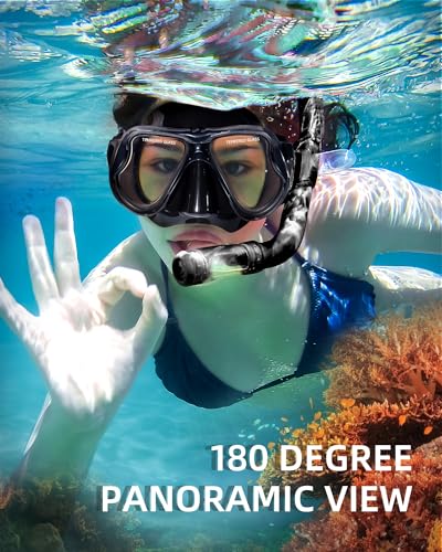 Keary 2 Pack Swimming Goggles with Nose Cover for Adult Men Women Youth, Anti-Fog 180°Wide Clear View Soft Silicone Skirt Pool Underwater Water Swim Mask Glasses for Adults Tenns - Image 3