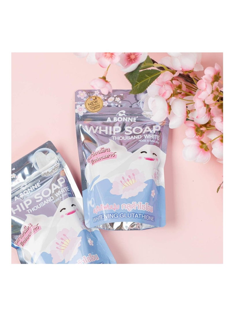 A BONNE Rosy Sakura Elegance Thousand White Whip Soap 100g