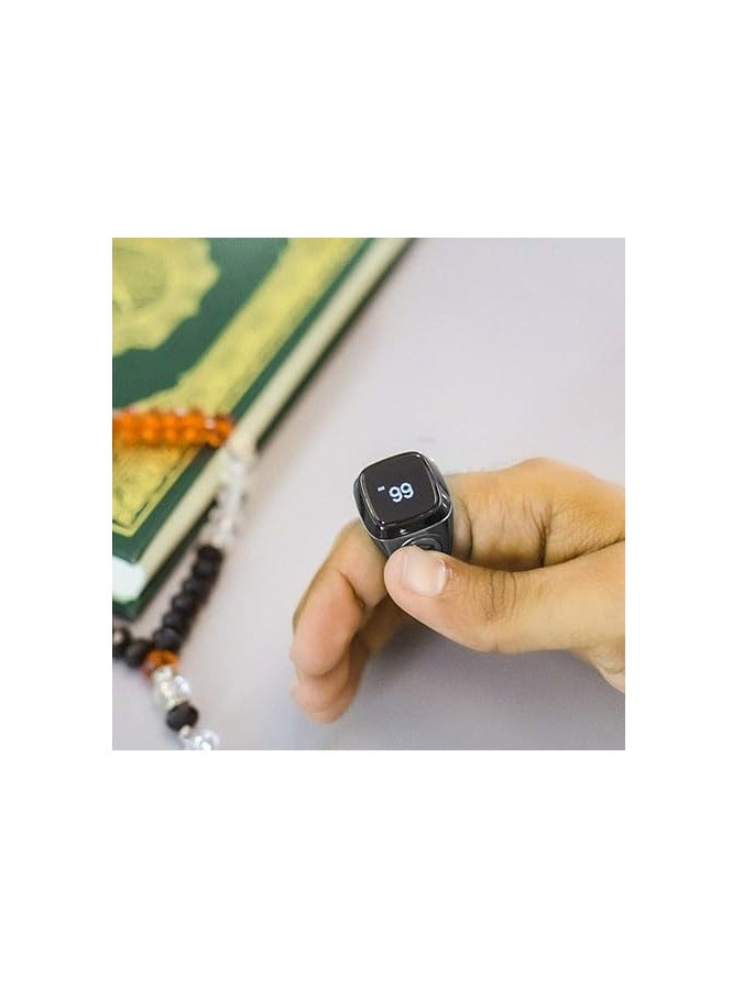 iQIBLA FOCUS iQIBLA Smart Zikr Ring Lite Black Grey 20MM - Image 3